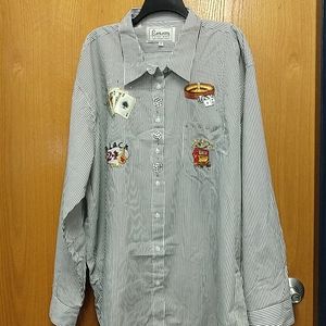 Las Vegas Sparkly Button Down Blouse